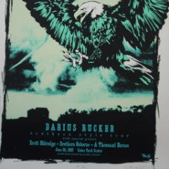 Darius Rucker - 2015 Billy Perkins Poster Austin Texas Cedar Park Center Gig Posters