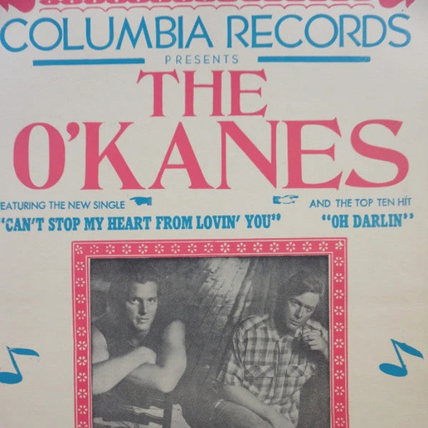 Sold Out Posters Gig Posters The O'Kanes - 1987 Columbia Records Hatch Show Prints Poster 3 Sold Out Posters Gig Posters The O'Kanes - 1987 Columbia Records Hatch Show Prints Poster