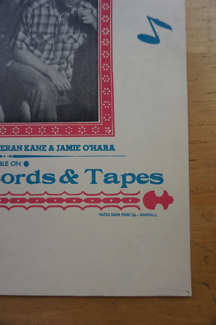 Sold Out Posters Gig Posters The O'Kanes - 1987 Columbia Records Hatch Show Prints Poster 7 Sold Out Posters Gig Posters The O'Kanes - 1987 Columbia Records Hatch Show Prints Poster