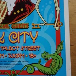 The Coral - 2003 Dennis Loren Poster Nottingham Rock City