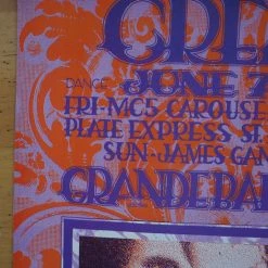 Cream - 1968 Gary Grimshaw Poster Detroit, MI Grande Ballroom Gig Posters 14 Cream - 1968 Gary Grimshaw Poster Detroit, MI Grande Ballroom Gig Posters