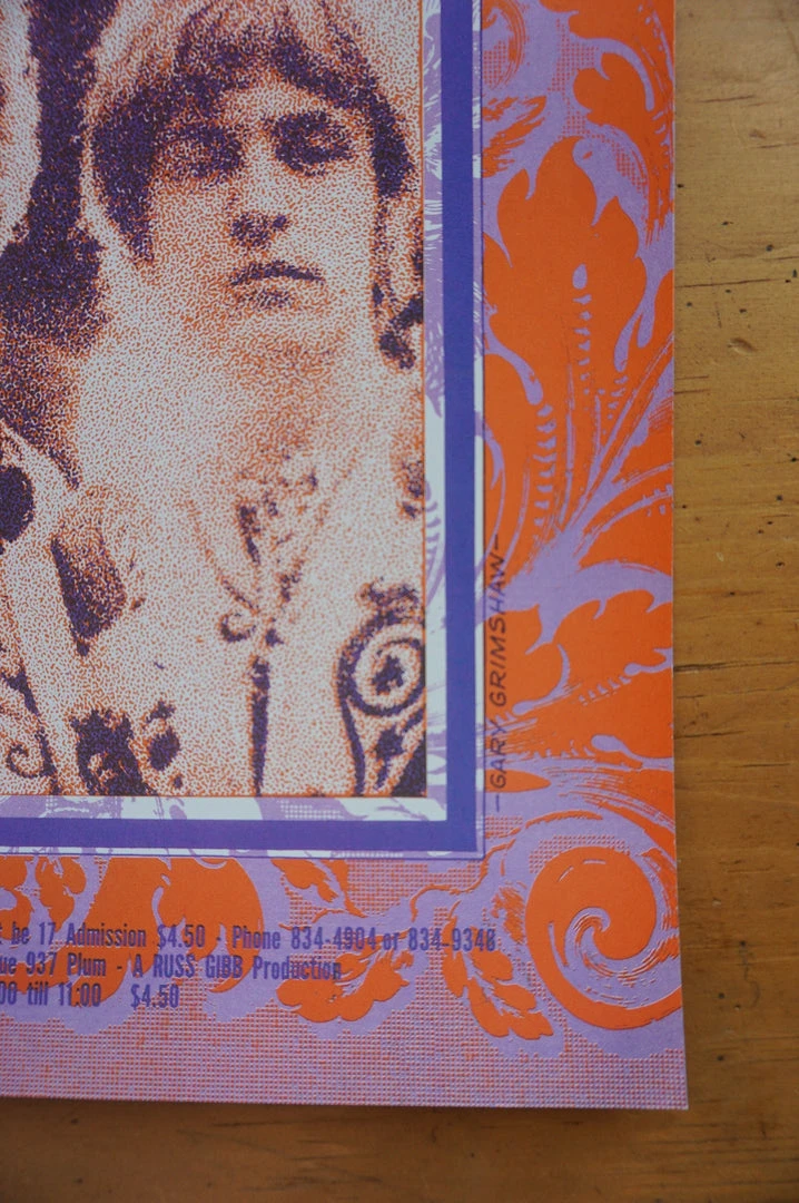 Cream - 1968 Gary Grimshaw Poster Detroit, MI Grande Ballroom Gig Posters 9 Cream - 1968 Gary Grimshaw Poster Detroit, MI Grande Ballroom Gig Posters