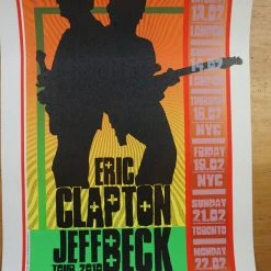 Eric Clapton - 2010 Ron Donovan Poster Jeff Beck Firehouse 9 Eric Clapton - 2010 Ron Donovan Poster Jeff Beck Firehouse