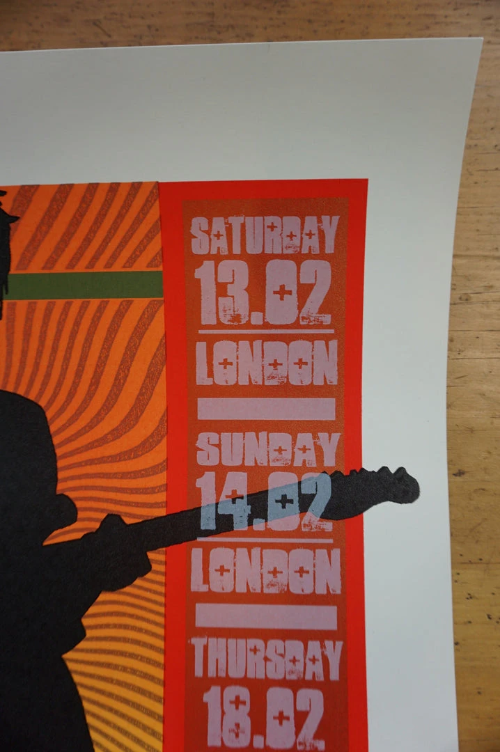 Eric Clapton - 2010 Ron Donovan Poster Jeff Beck Firehouse 6 Eric Clapton - 2010 Ron Donovan Poster Jeff Beck Firehouse