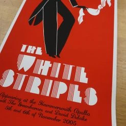 The White Stripes - 2005 Rob Jones Poster London Hammersmith Apollo Jack White