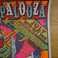 Lollapalooza - 2016 Frank Kozik Poster Chicago, IL Grant Park