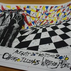 Pearl Jam - 2016 Joey Feldman Poster Chicago, IL Wrigley Field