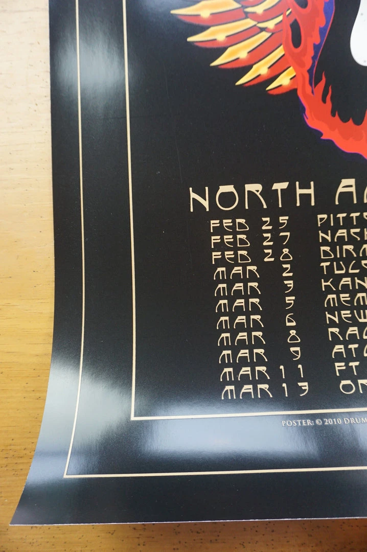 Eric Clapton - 2010 Stanley Mouse Poster US Tour Guitar Print 7 Eric Clapton - 2010 Stanley Mouse Poster US Tour Guitar Print