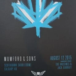 Sold Out Posters Mumford & Sons - 2015 Poster Calgary Alberta Scotiabank Arena