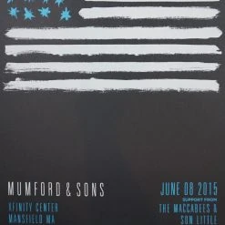 Sold Out Posters Mumford & Sons - 2015 Poster Mansfield, MA Xfinity Center