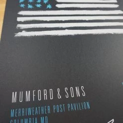 Sold Out Posters Mumford & Sons - 2015 Poster Columbia, MD Merriweather Post Gig Posters