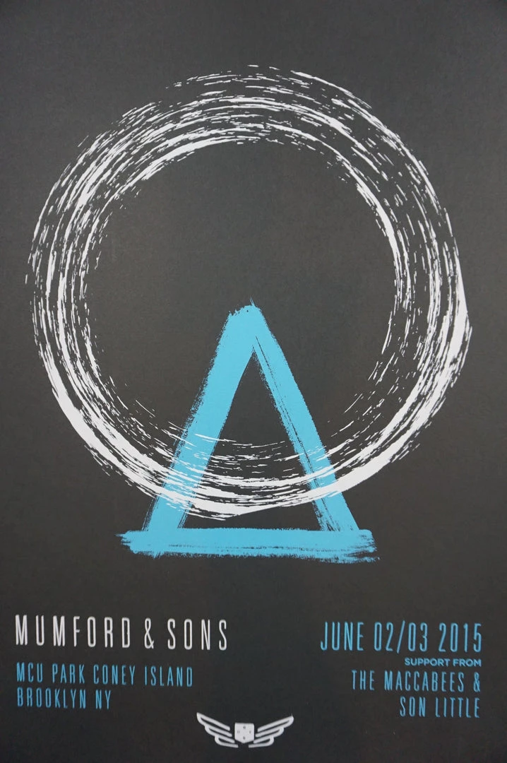 Sold Out Posters Gig Posters Mumford & Sons - 2015 Poster Brooklyn, NY Coney Island 4 Sold Out Posters Gig Posters Mumford & Sons - 2015 Poster Brooklyn, NY Coney Island
