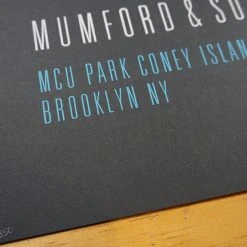 Sold Out Posters Gig Posters Mumford & Sons - 2015 Poster Brooklyn, NY Coney Island 14 Sold Out Posters Gig Posters Mumford & Sons - 2015 Poster Brooklyn, NY Coney Island