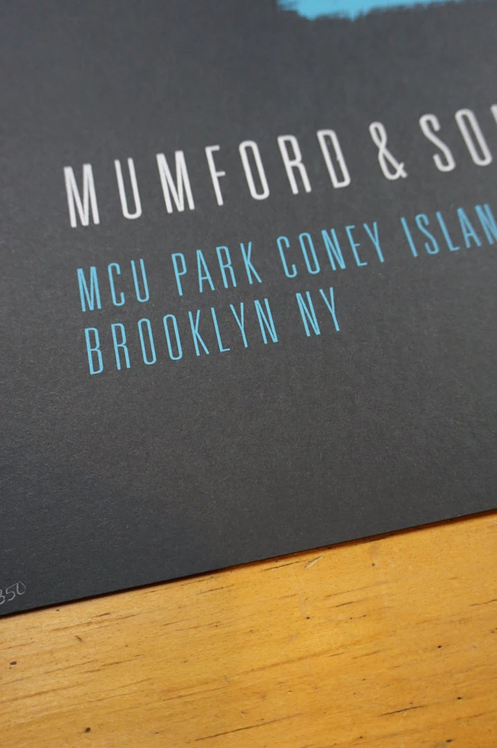 Sold Out Posters Gig Posters Mumford & Sons - 2015 Poster Brooklyn, NY Coney Island 8 Sold Out Posters Gig Posters Mumford & Sons - 2015 Poster Brooklyn, NY Coney Island