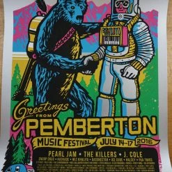 Gig Posters Pemberton Festival - 2016 Ames Brothers Poster VARIANT Pearl Jam
