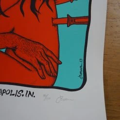 Queens Of The Stone Age - 2013 Jermaine Rogers Poster Indianapolis REGULAR ED