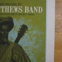 Dave Matthews Band - 2008 Methane Poster Raleigh Walnut Creek 1st Gig Posters