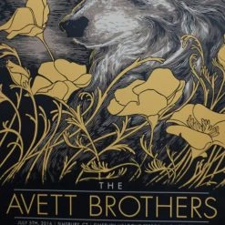 The Avett Brothers - 2016 John Vogl Poster Simsbury, CT Meadows Gig Posters