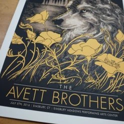 The Avett Brothers - 2016 John Vogl Poster Simsbury, CT Meadows Gig Posters