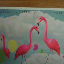Coachella - 2016 Kii Arens Poster Indio California AP Signed