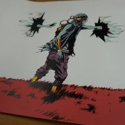 Art Prints Self Searching - 2015 Deih Poster Hand Finished Street Art