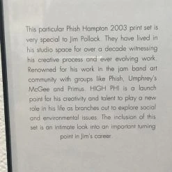 Phish - 2003 Jim Pollock Poster Hampton Virginia Framed SET