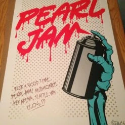 Pearl Jam - 2013 D*Face Dface Poster Print Seattle, WA 1st Edition, Show Gig Posters