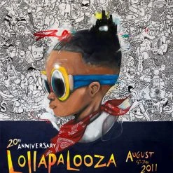 Lollapalooza - 2011 Hebru Brantley Numbered Edition Poster Gig Posters