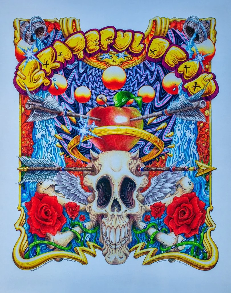 St Stephen - 2020 AJ Masthay Poster Grateful Dead Foil Edition 3 St Stephen - 2020 AJ Masthay Poster Grateful Dead Foil Edition