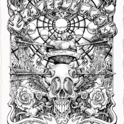 St Stephen - 2020 AJ Masthay Poster Grateful Dead Letterpress Line Art Edition Art Prints