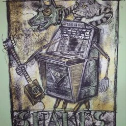Alabama Shakes - 2012 Dan Grzeca Poster Chicago, IL Riviera Theatre FRAMED