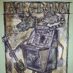 Alabama Shakes - 2012 Dan Grzeca Poster Chicago, IL Riviera Theatre FRAMED