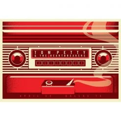 Gig Posters Tom Petty - 2017 Dan Stiles Poster Dallas, TX 40th Anniversary Tour