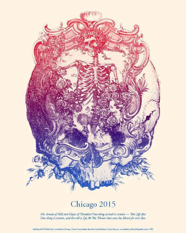 Grateful Dead - 2015 Kyle Baker Poster Fare Thee Well Chicago, IL 4 Grateful Dead - 2015 Kyle Baker Poster Fare Thee Well Chicago, IL