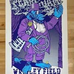 Gig Posters Pearl Jam - 2013 Ames Brothers Poster Purple Gorilla Monkey Wrigley Field 1st Ed