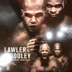 Sold Out Posters UFC 201 Poster Lawler Vs. Woodley, Johnson Vs. Reis