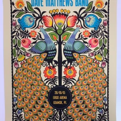 Dave Matthews Band - 2015 Methane Poster Gdansk, Poland Ergo Arena Gig Posters