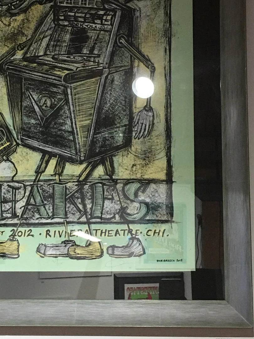 Alabama Shakes - 2012 Dan Grzeca Poster Chicago, IL Riviera Theatre FRAMED 6 Alabama Shakes - 2012 Dan Grzeca Poster Chicago, IL Riviera Theatre FRAMED