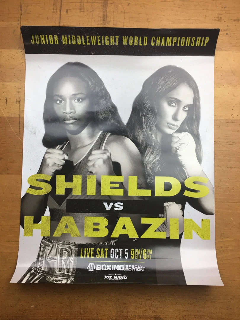 Sold Out Posters Boxing - 2020 Poster Shields Vs Habazin 4 Sold Out Posters Boxing - 2020 Poster Shields Vs Habazin