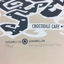 Early Man - 2006 Guy Burwell Poster Seattle, WA Crocodile Cafe Gig Posters