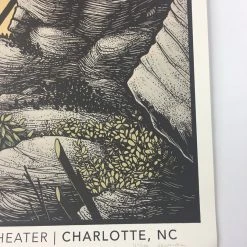 Ray LaMontagne - 2016 Justin Santora Poster Charlotte, NC Metro Credit Amphithea