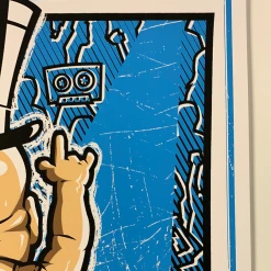 Yonder Mountain String Band - 2008 Darin Shock Poster Denver, CO Ogden Theatre Colorado