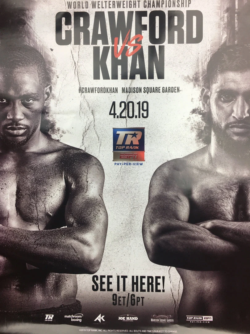 Sold Out Posters Boxing - 2019 Poster Crawford Vs Khan 5 Sold Out Posters Boxing - 2019 Poster Crawford Vs Khan
