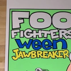 Foo Fighters - 1996 Chris Coop Poster Los Angeles, CA The Palladium Gig Posters