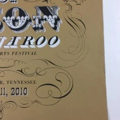 Sold Out Posters Kings Of Leon - 2010 Kilroe Ibanez Bonnaroo Poster Music Festival