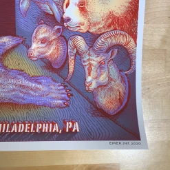 Pearl Jam - 2020 EMEK Streaming Poster Philadelphia, PA Wells Fargo Center