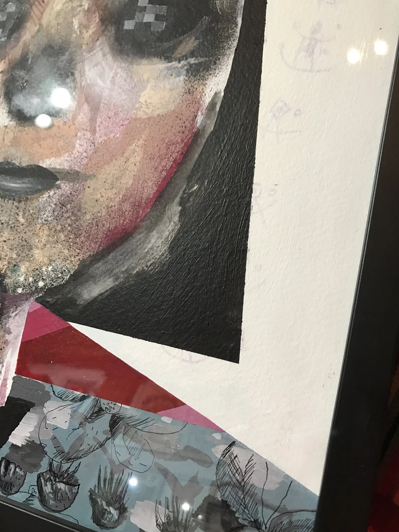 Untitled 15 - 2016 Collin Van Der Sluijs Original Painting FRAMED Signed 5 Untitled 15 - 2016 Collin Van Der Sluijs Original Painting FRAMED Signed