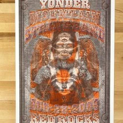 Sold Out Posters Colorado Yonder Mountain String Band - 2009 Poster Red Rocks Morrison, CO