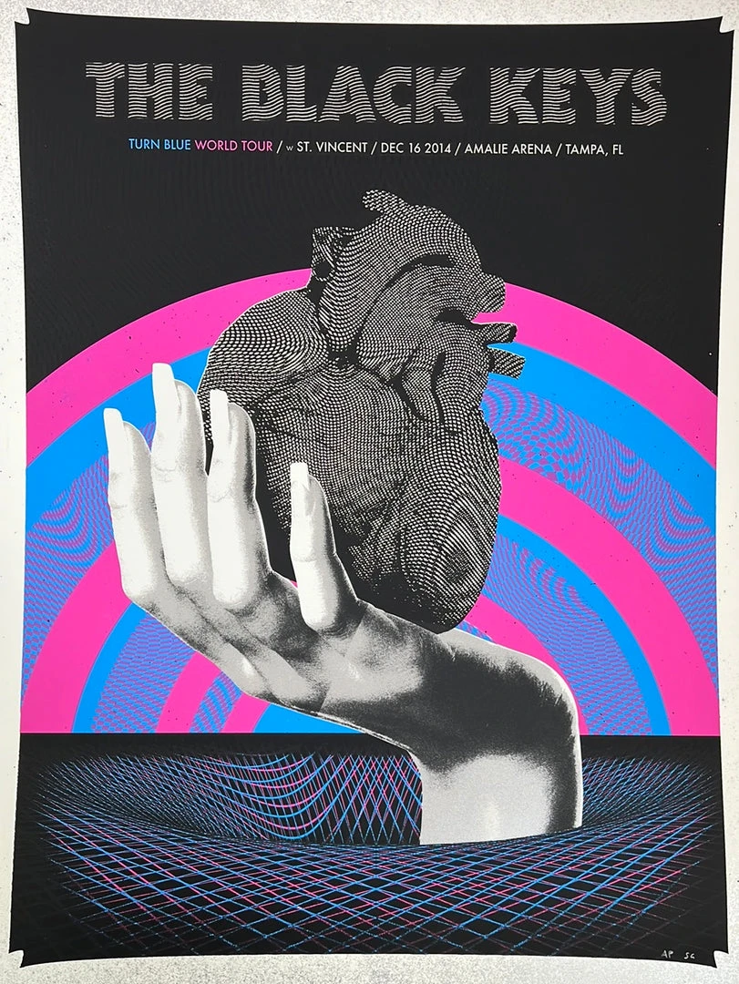 The Silent Giants The Black Keys - 2014 The Silant Giants Poster Tampa Amalie Arena Gig Posters 3 The Silent Giants The Black Keys - 2014 The Silant Giants Poster Tampa Amalie Arena Gig Posters