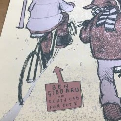 A Very Milky Christmas - 2002 Jay Ryan Poster Death Cab For Cutie Milwaukee